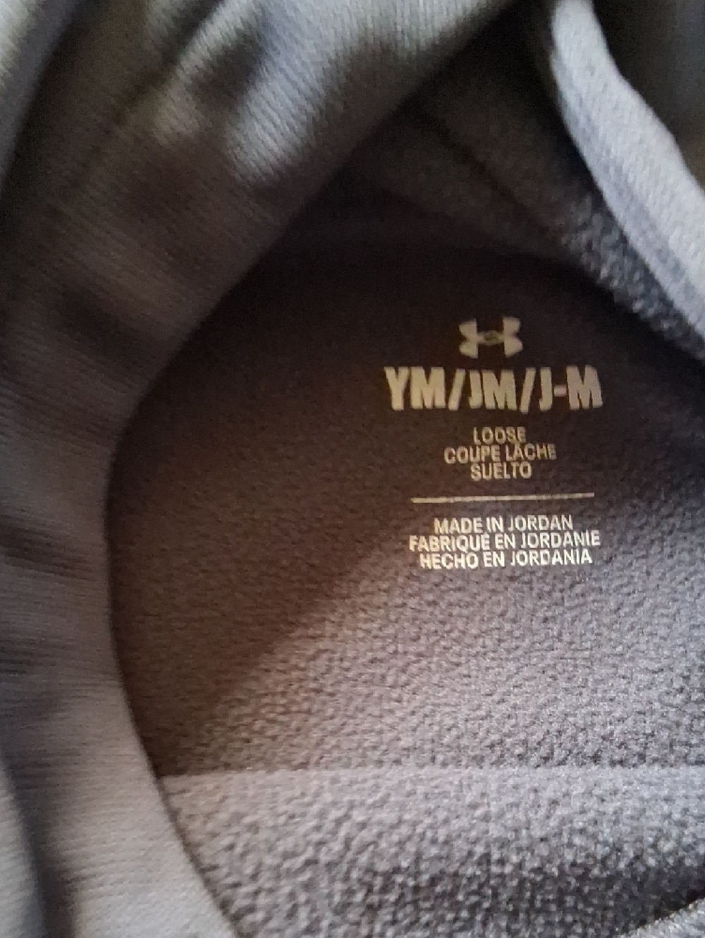 Under Armour Dark Gray Logo Pullover Hoodie - Picture 6 of 7